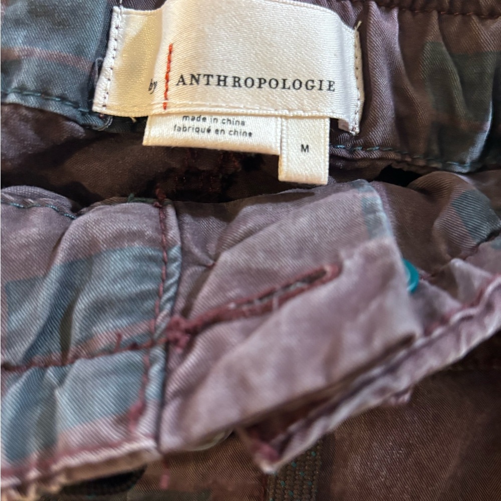 Anthropologie Plaid Jogger Pants | Utility Style | Size Medium - Picture 3 of 7